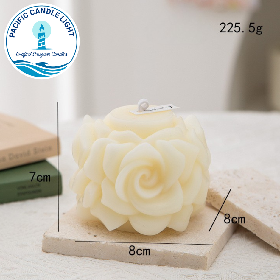 White Flower Candle