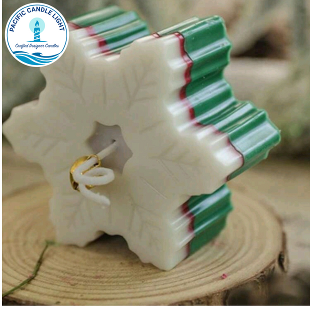 Snow flake candle