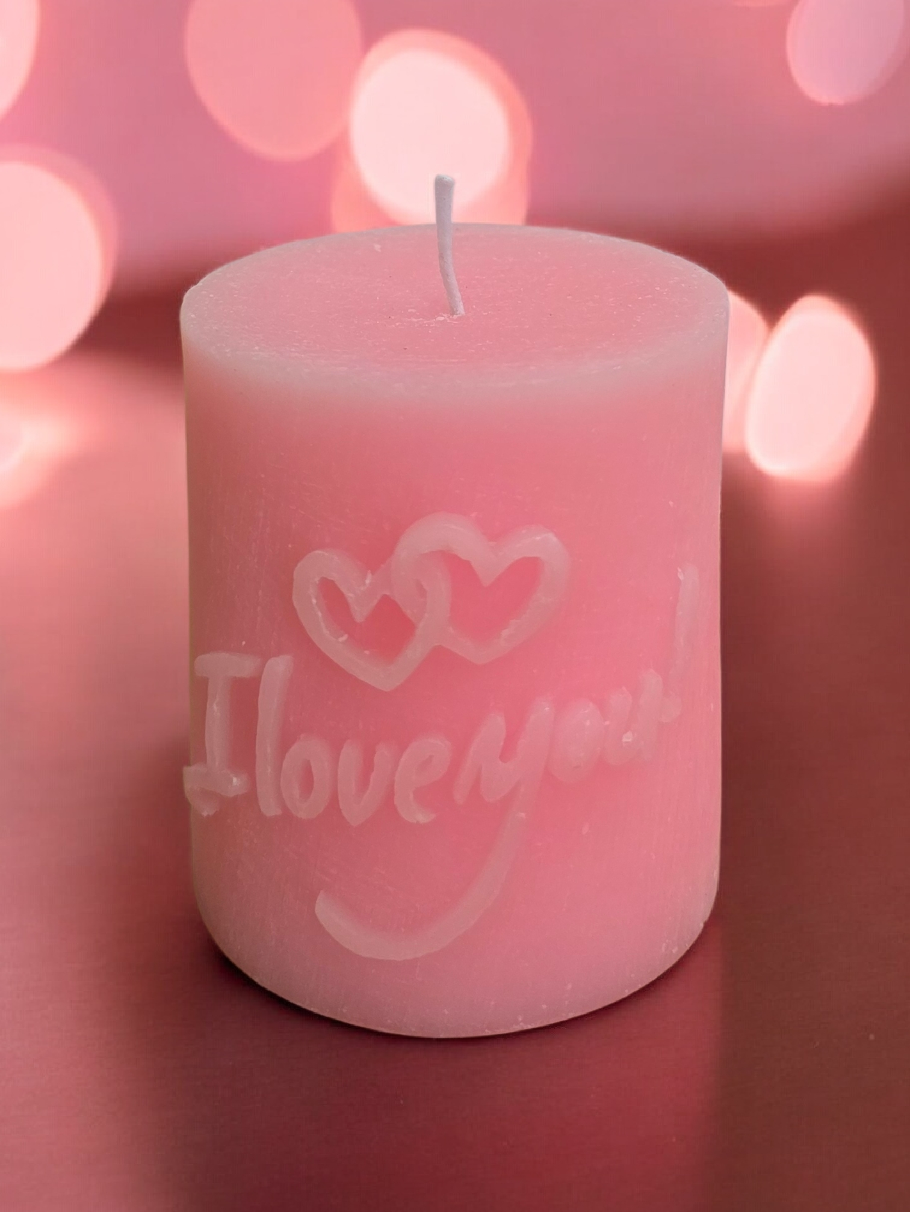 I Love You Candle