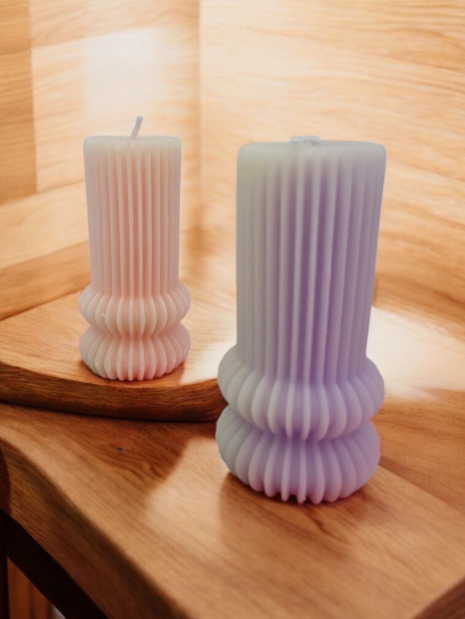 Ribbed Elegance Candle
