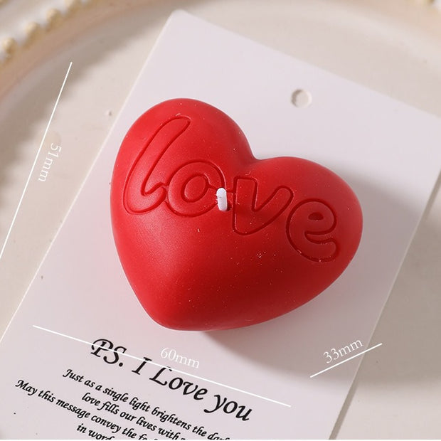 Heart Love Candle