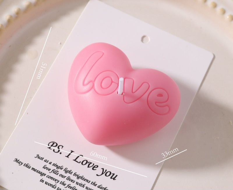 Heart Love Candle