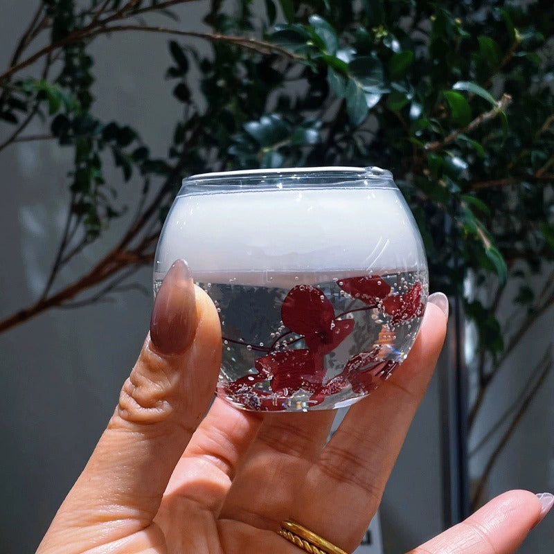 Floating Flower scented Candle